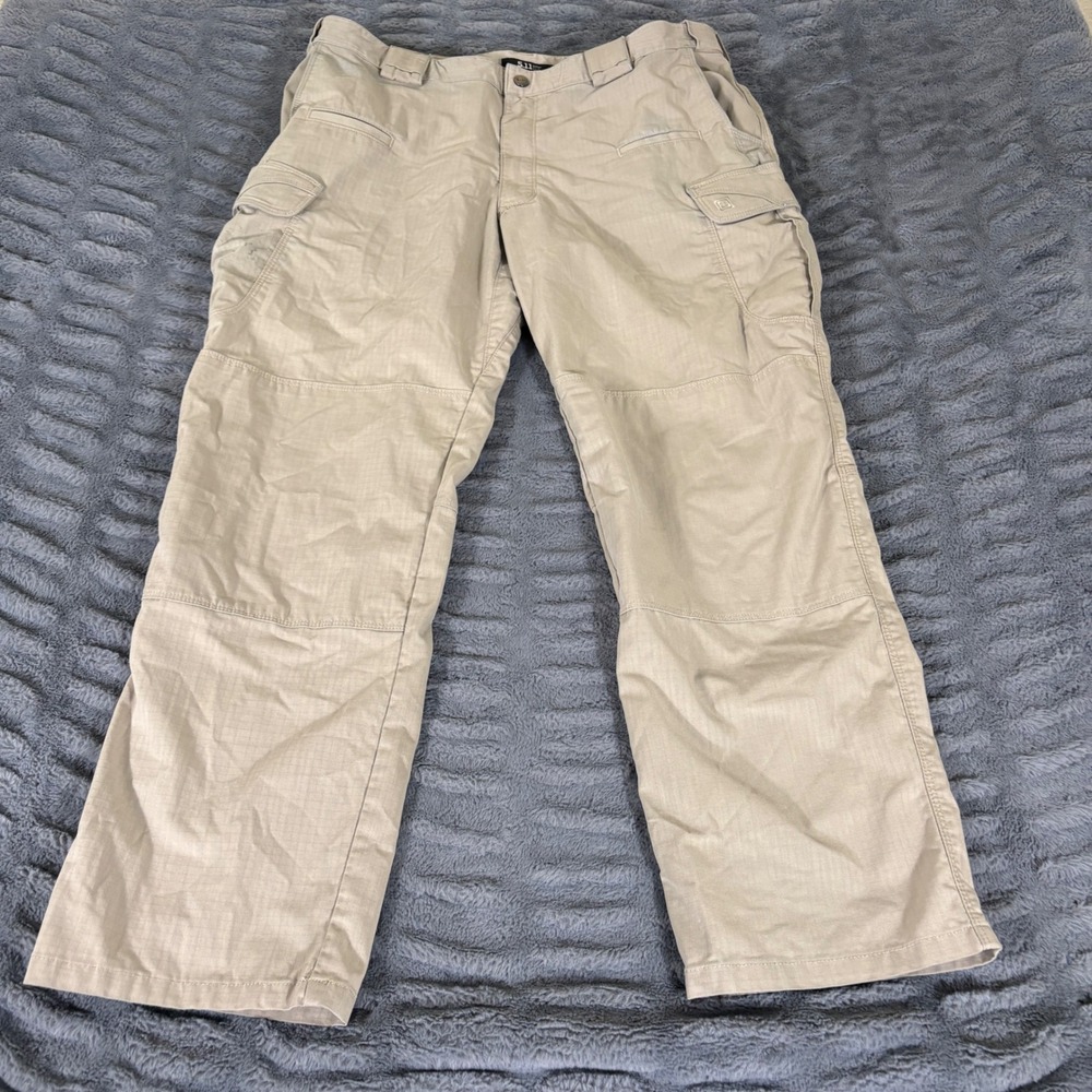 5.11 Tactical TDU Ripstop Cargo Pants Mens 38x30 Khaki Tan Multi-Pocket AT317